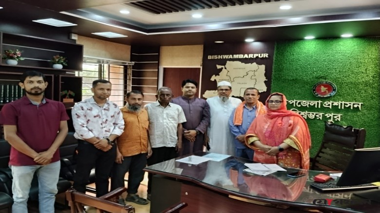 নবনিযুক্ত ইউএনওর সঙ্গে বিশ্বম্ভরপুর প্রেসক্লাবের মতবিনিময়