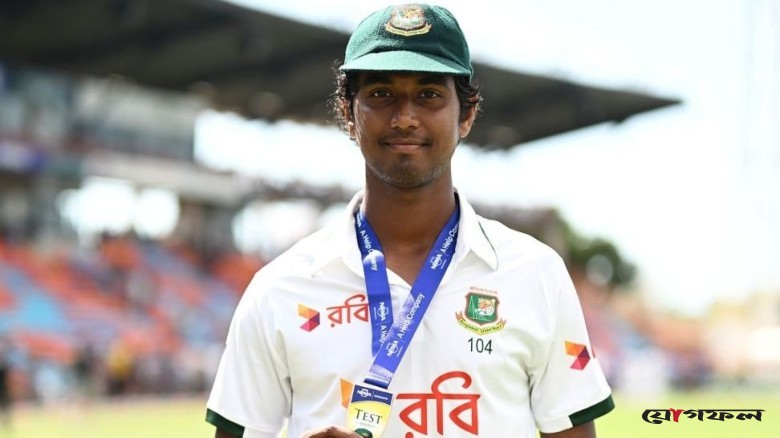ঐতিহাসিক জয়ের নায়ক হাসান মাহমুদ, ম্যাচসেরার পুরস্কার পেয়ে যা বললেন