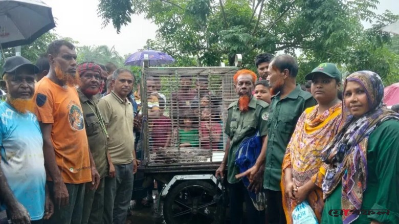 হাঁসের খোপে মিলল ১১ ফুটের অজগর