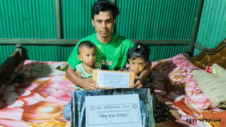 ব্রাহ্মণপাড়া বাজারে দুই শিশুকে রেখে গেলেন মা, পাশে দাঁড়ালেন পুলিশ সুপার