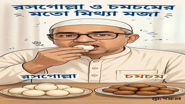 মিথ্যা যেনো রসগোল্লা ও চমচম